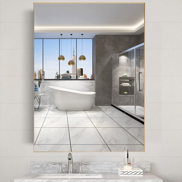 Brayden Studio® Elin 48"x 36" Modern & Contemporary Lighted Bathroom